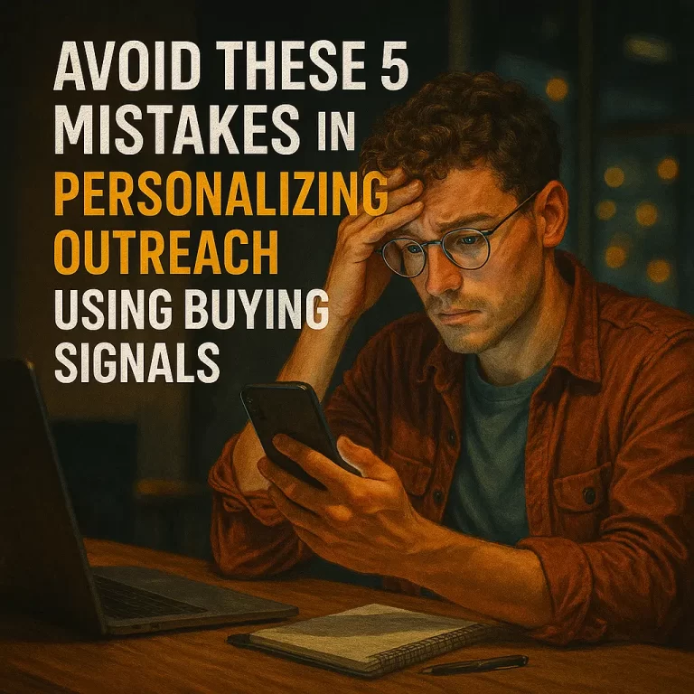 Avoid These 5 Mistakes in Personalizing Outreach Using Buying Signals