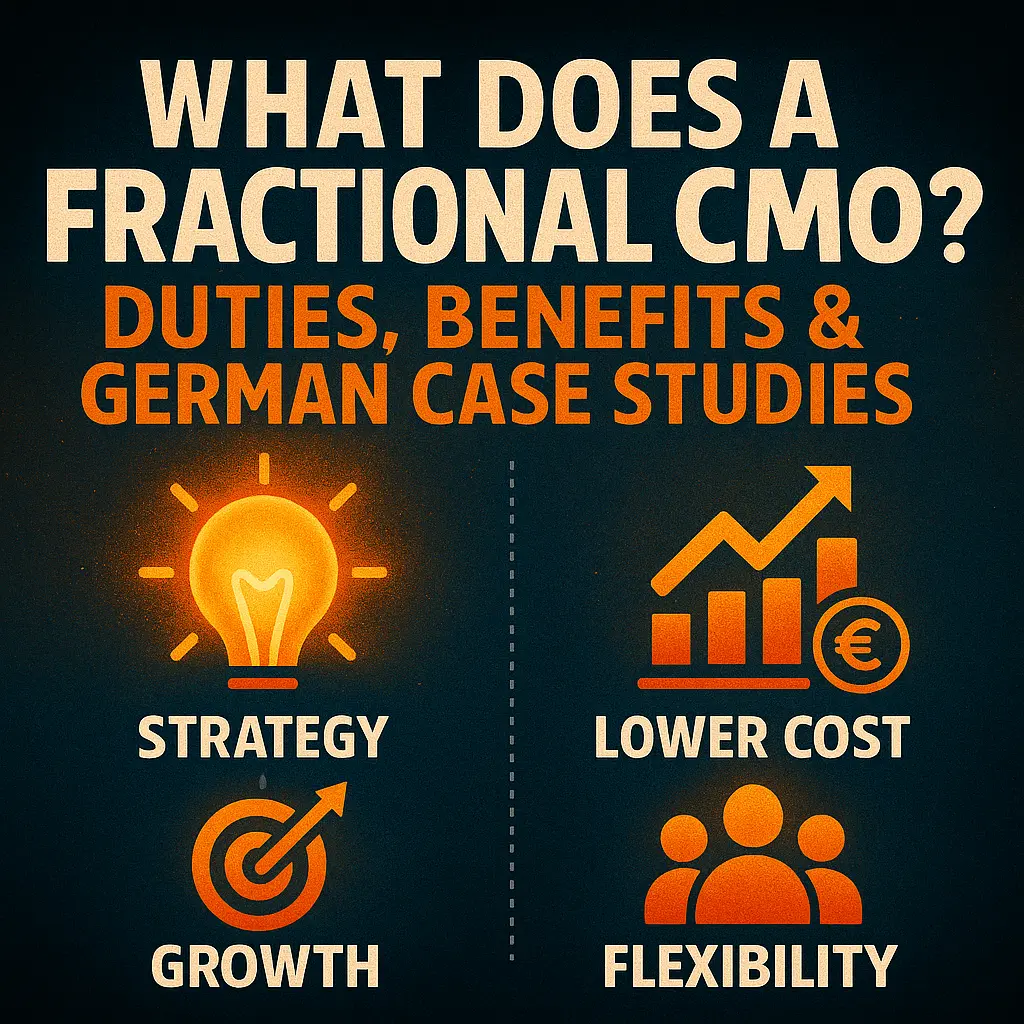 What Does a Fractional CMO Do Duties, Benefits & German Case Studies