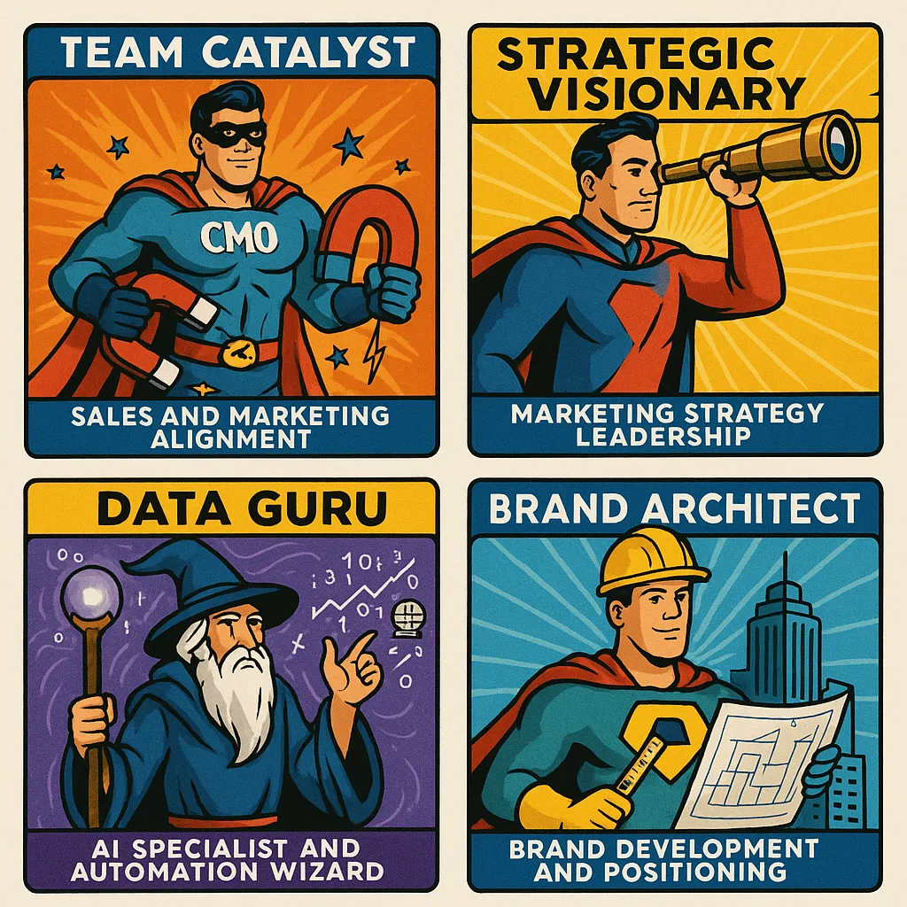 What is a fractional CMO super hero Fractional CMO in Deutschland – Rolle und Vorteile für B2B-Unternehmen