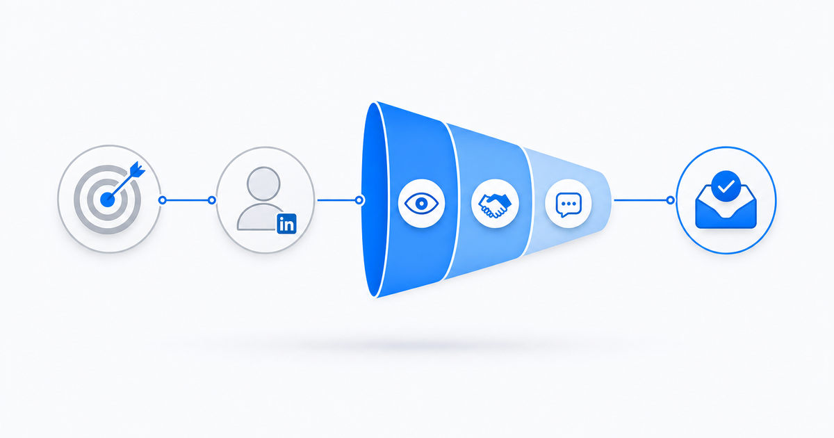 Wie man ABM-Zielaccounts in LinkedIn Wochen vor dem Outreach über Clay aufwärmt 30 LinkedIn warm-up ABM accounts before cold outreach Clay